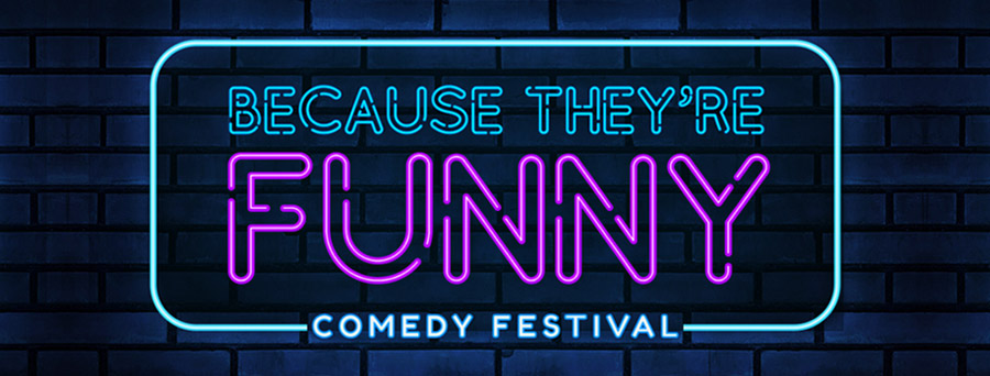 Because They're Funny Comedy Festival logo
