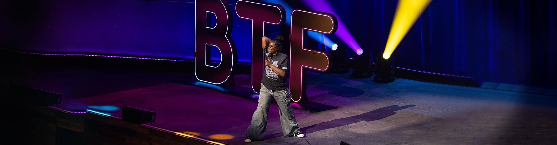 Leslie Jones preforming at the 2024 BTF